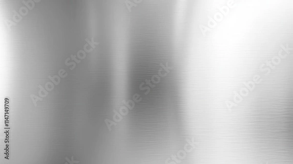 Fototapeta Silver metal texture with a sleek and polished design, perfect for backgrounds and industrial themes, reflection, design