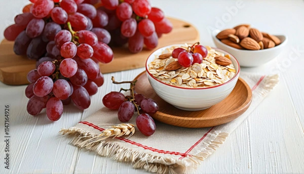 Obraz breakfast with muesli and fruit