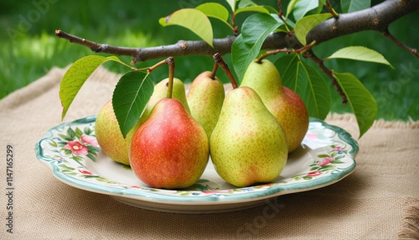 Obraz pears in a bowl