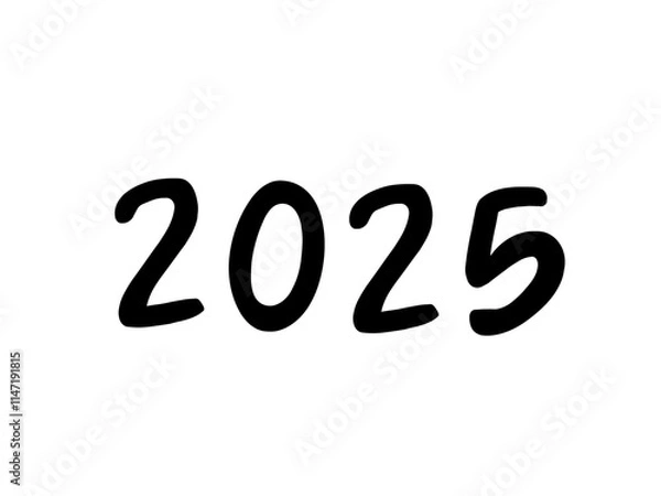 Fototapeta vector design 2025 white background