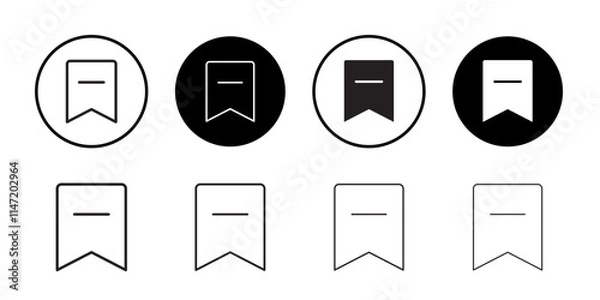 Obraz Tag icon Flat line symbol