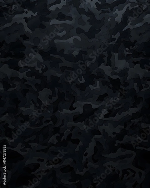 Fototapeta Black and Gray Camouflage Pattern