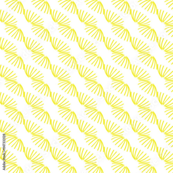 Fototapeta seamless pattern with yellow flowers