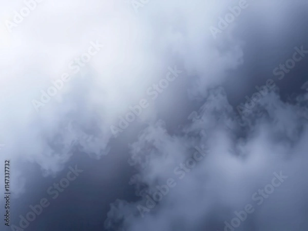 Fototapeta A misty and ethereal smoke overlay effect creating a mysterious and immersive atmosphere, background, atmosphere, texture