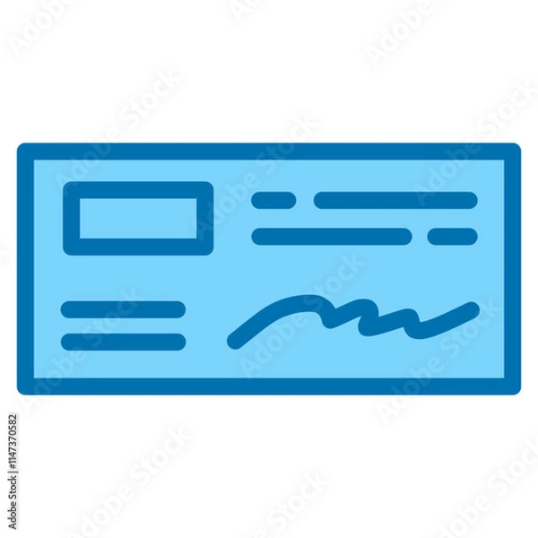 Fototapeta Checkbook Icon