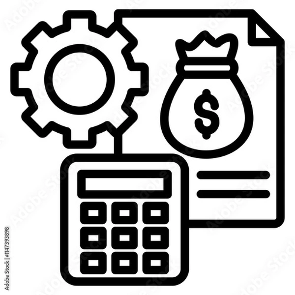 Fototapeta Budget Adjustment Icon