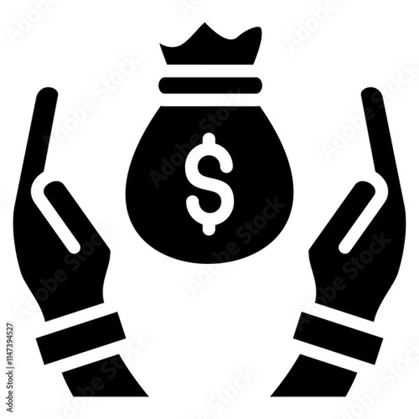 Fototapeta Net Worth Icon