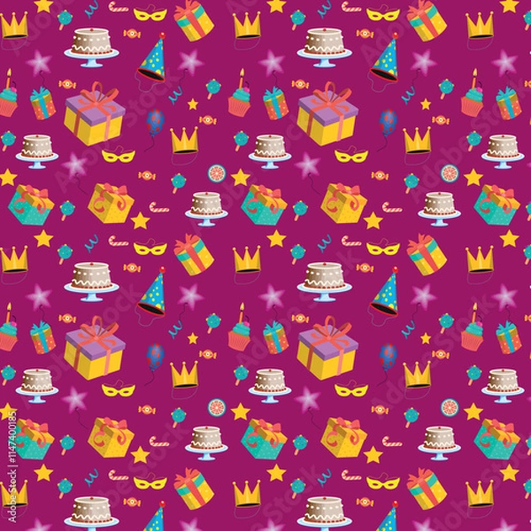Fototapeta seamless pattern with fishes