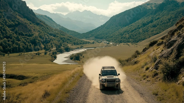 Obraz driving on the road