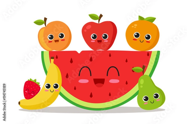 Obraz Cool fruit set