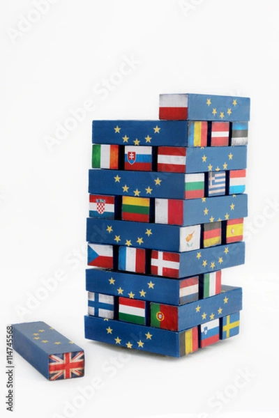 Obraz Brexit tumble tower