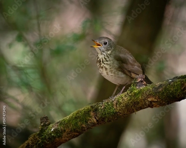 Obraz Gray-cheeked Thrush