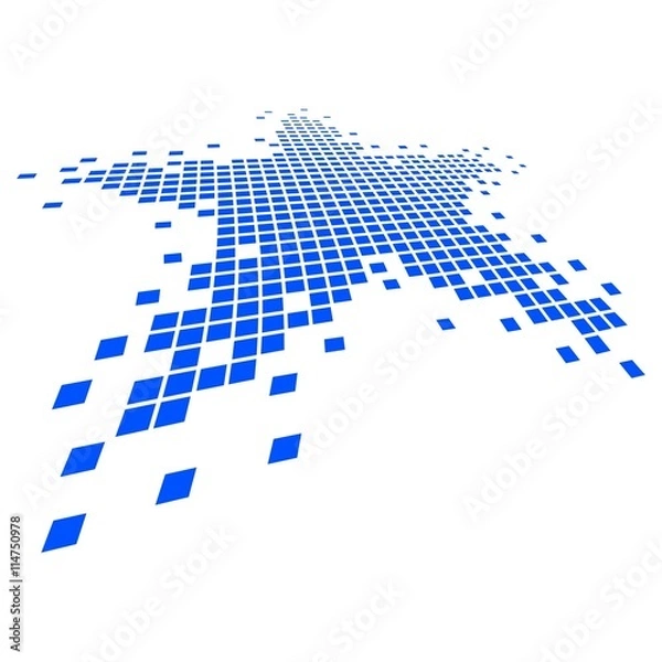 Obraz Shattered Pixel - Star Icon