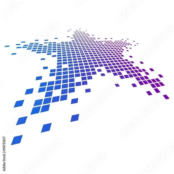 Obraz Shattered Pixel - Star Icon 2