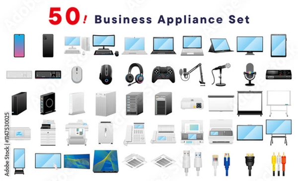 Fototapeta ビジネス向けの家電セット50