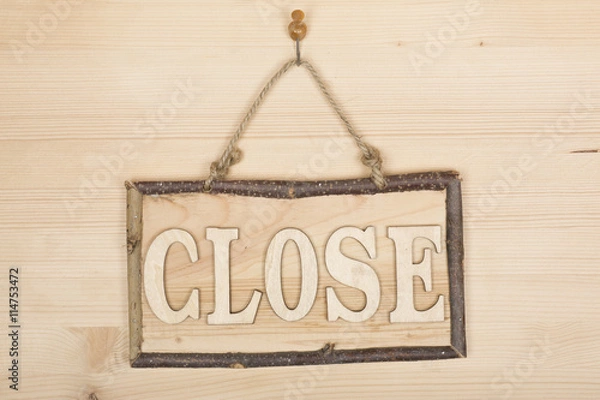 Obraz 閉店の看板