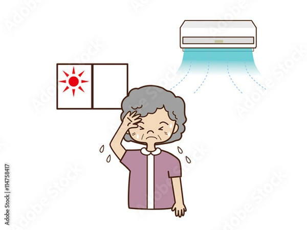 Obraz 猛暑の室内