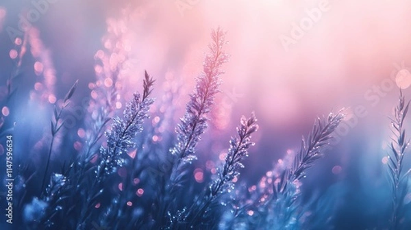 Fototapeta Delicate nature scene enchanted garden abstract photography dreamy environment close-up view ethereal beauty