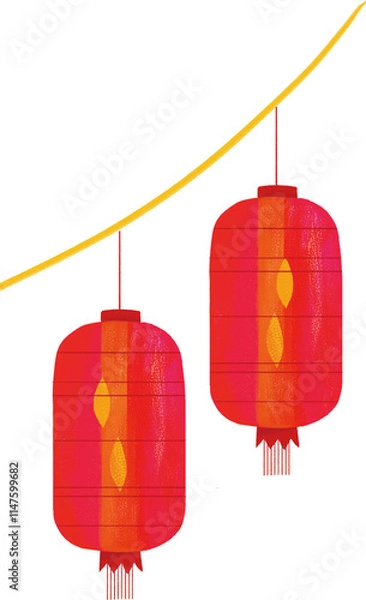 Obraz red chinese lantern