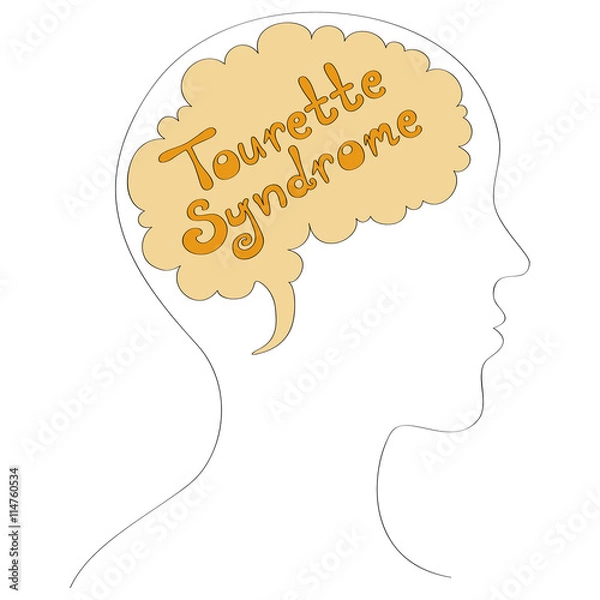 Obraz Tourette syndrome vector background