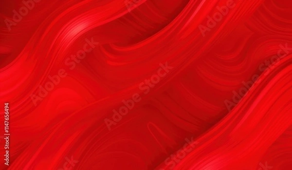 Fototapeta red abstract background with smooth lines and waves