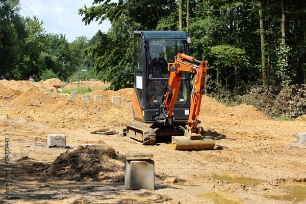 Obraz mini excavator