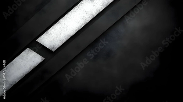 Obraz Abstract Background: Black and White Geometric Design