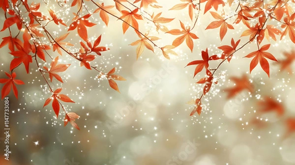 Obraz Autumn Leaves Abstract Background Image