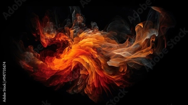 Obraz 炎の背景素材２