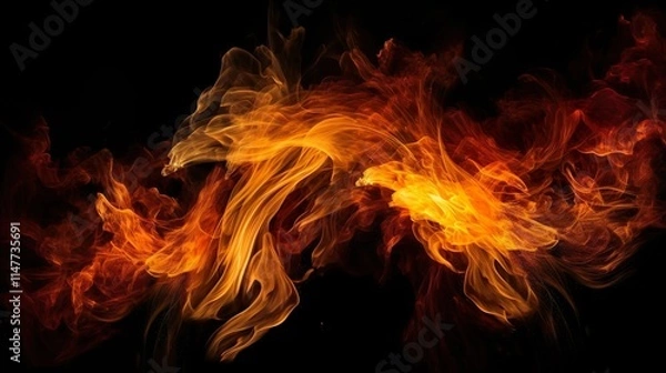 Fototapeta 炎の背景素材４