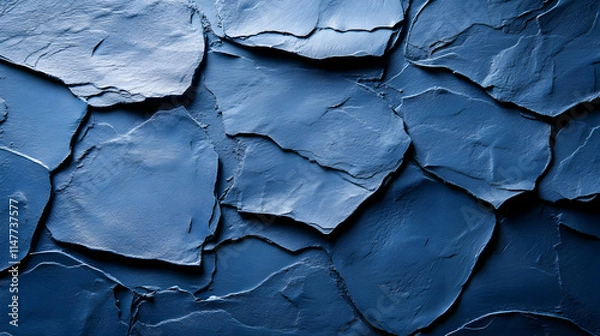 Obraz Deep Blue Abstract Texture Background Illustration