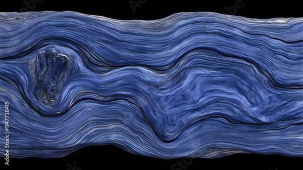 Obraz Abstract Blue Wave 3D Illustration Background