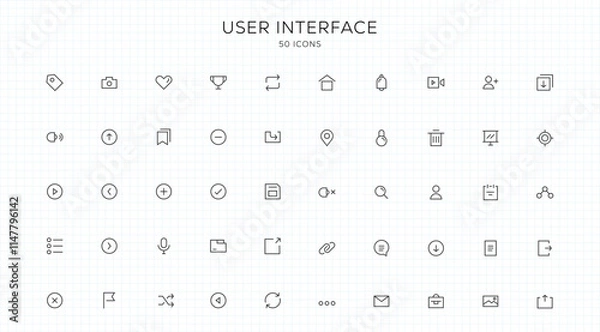 Obraz User Interface 50 Icons 2