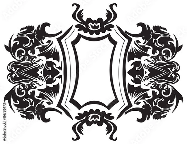 Fototapeta Baroque Ornament Decor element. Vector decor frame
