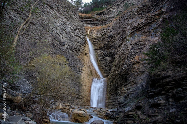 Obraz waterfall in the mountains