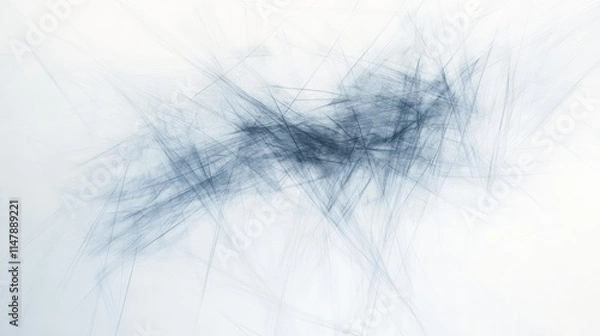 Fototapeta Abstract Blue Grey Line Art Design
