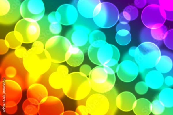 Obraz Colourful bokeh background.