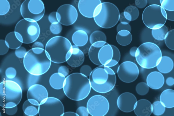 Obraz Navy blue bokeh background.