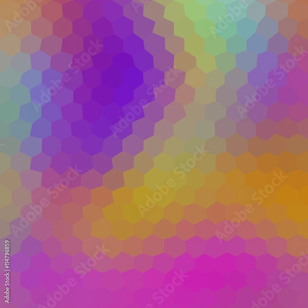 Fototapeta Gradient low poly hexagon style vector mosaic background