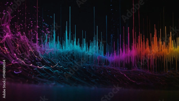 Fototapeta abstract background with lines