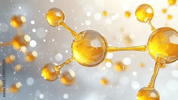 Fototapeta Exploring surreal molecular structures of free radicals a scientific visualization