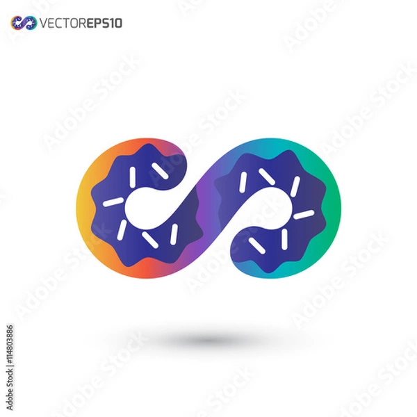 Obraz Infinity Donut Logo