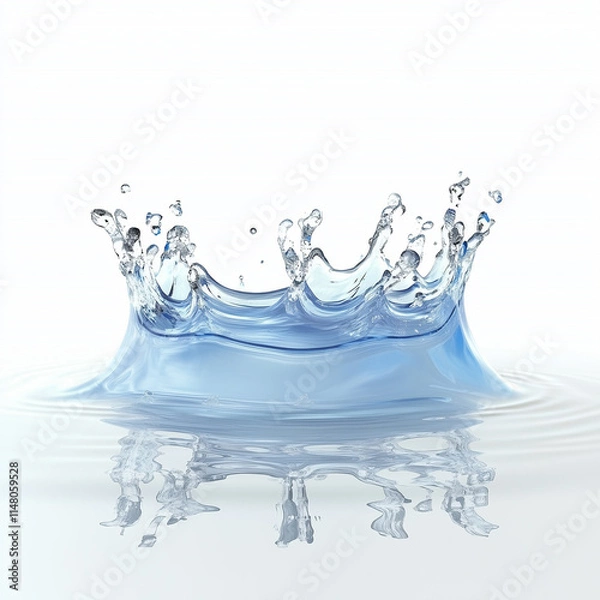 Obraz water splash isolated on white