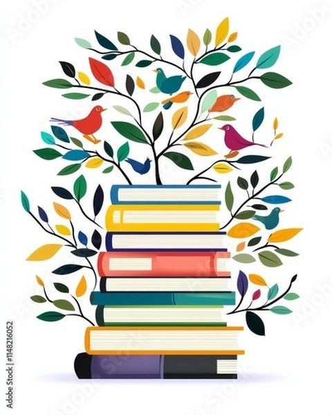 Fototapeta Empowering economic education global landscape infographic digital environment educator's perspective learning focus
