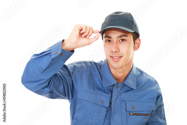 Obraz 笑顔の作業員