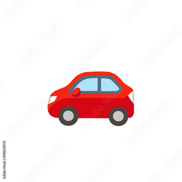 Obraz Red Car Emoji  