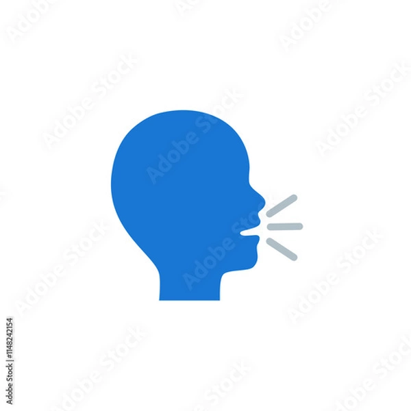 Obraz Speaking Head Emoji
