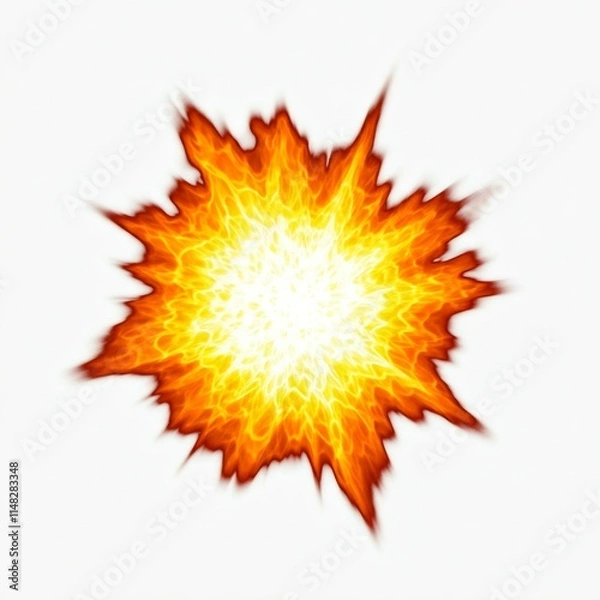 Fototapeta Explosion Flare Isolated