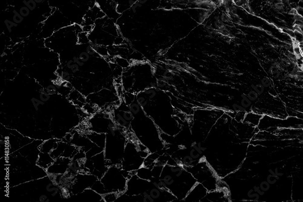 Fototapeta Black marble texture background, abstract texture for pattern design