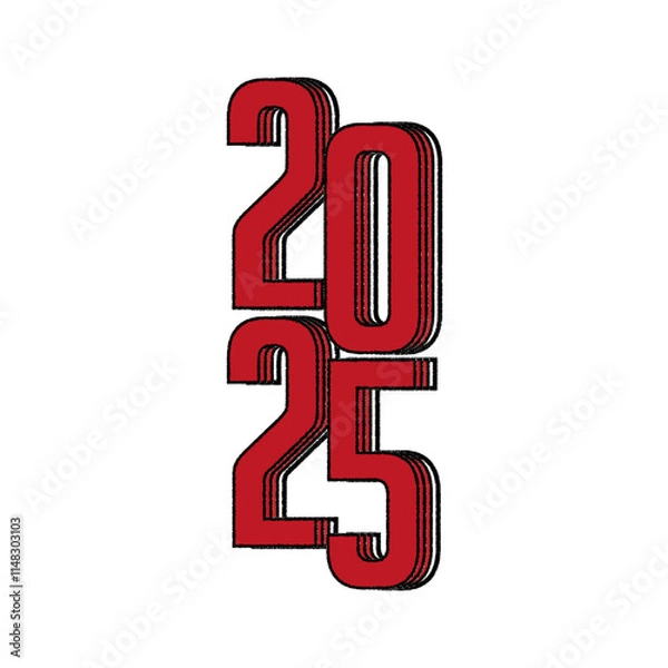 Fototapeta 2025 text design template